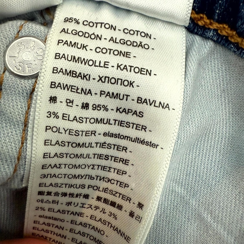 Levi's 505 Regular Fit Stretch Jeans Men 32X30 Blue Denim 5-Pockets Straight Leg - Picture 10 of 11